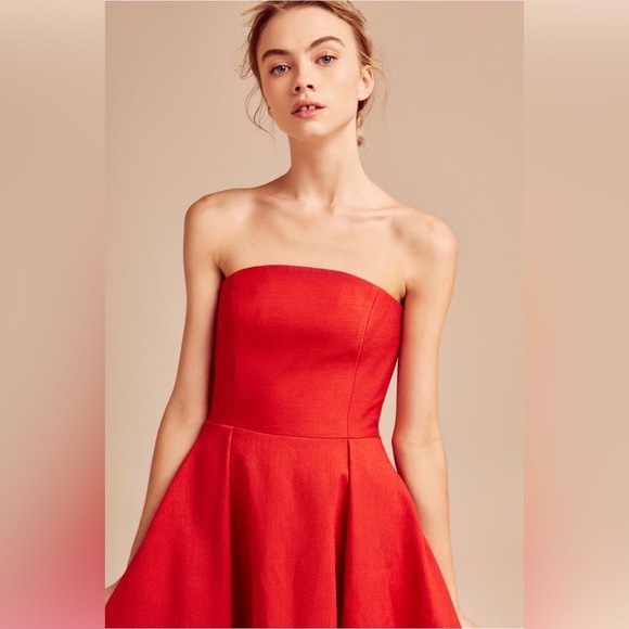 NWT C/MEO Collective Making Waves Dress in Red Size Small - Picture 9 of 16